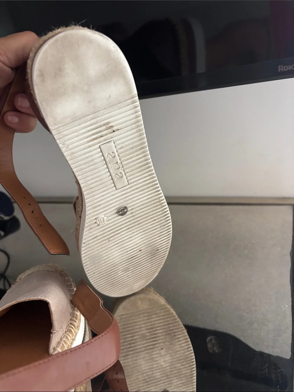 a.n.a taupe canvas